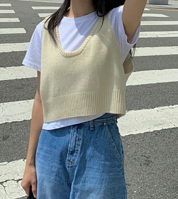 Buttering - Korean Women Fashion - #momslook - Two Way Vest - 2