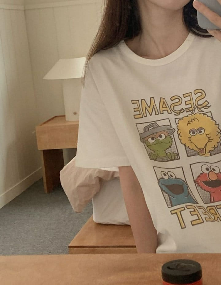 Buttering - Korean Women Fashion - #momslook - Frame Tee - 3
