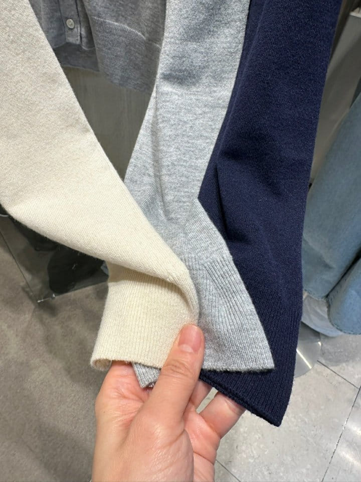 Buttering - Korean Women Fashion - #vintagekidsstyle - Essential V Cardigan - 4