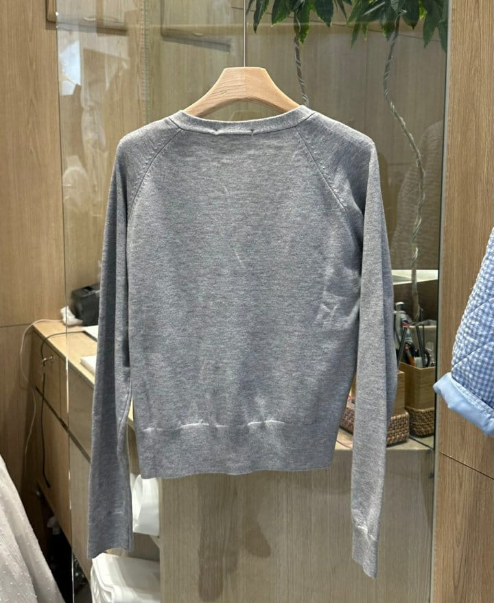 Buttering - Korean Women Fashion - #vintageinspired - Essential V Cardigan - 2