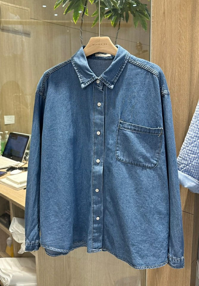Buttering - Korean Women Fashion - #womensfashion - Marco Denim Shirt - 7