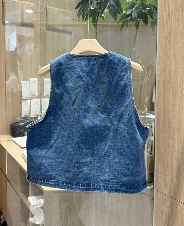 Buttering - Korean Women Fashion - #womensfashion - Day Denim Vest - 2