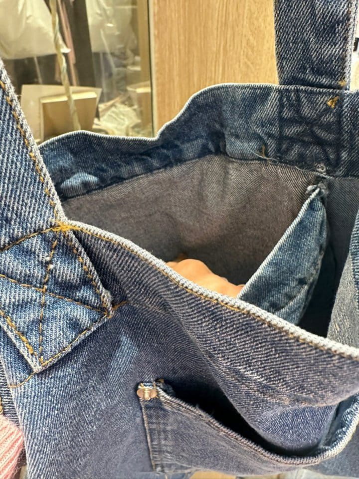 Buttering - Korean Women Fashion - #womensfashion - Pocket Denim Bag - 3