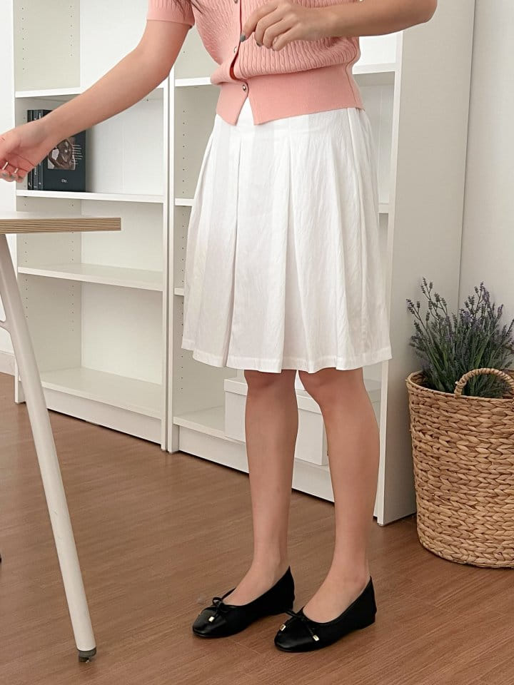 Bytheshew - Korean Women Fashion - #momslook - Midi Plain Skirt - 6