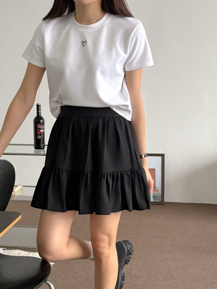 Bytheshew - Korean Women Fashion - #womensfashion - Waffle Kan Kan Skirt Pants - 11