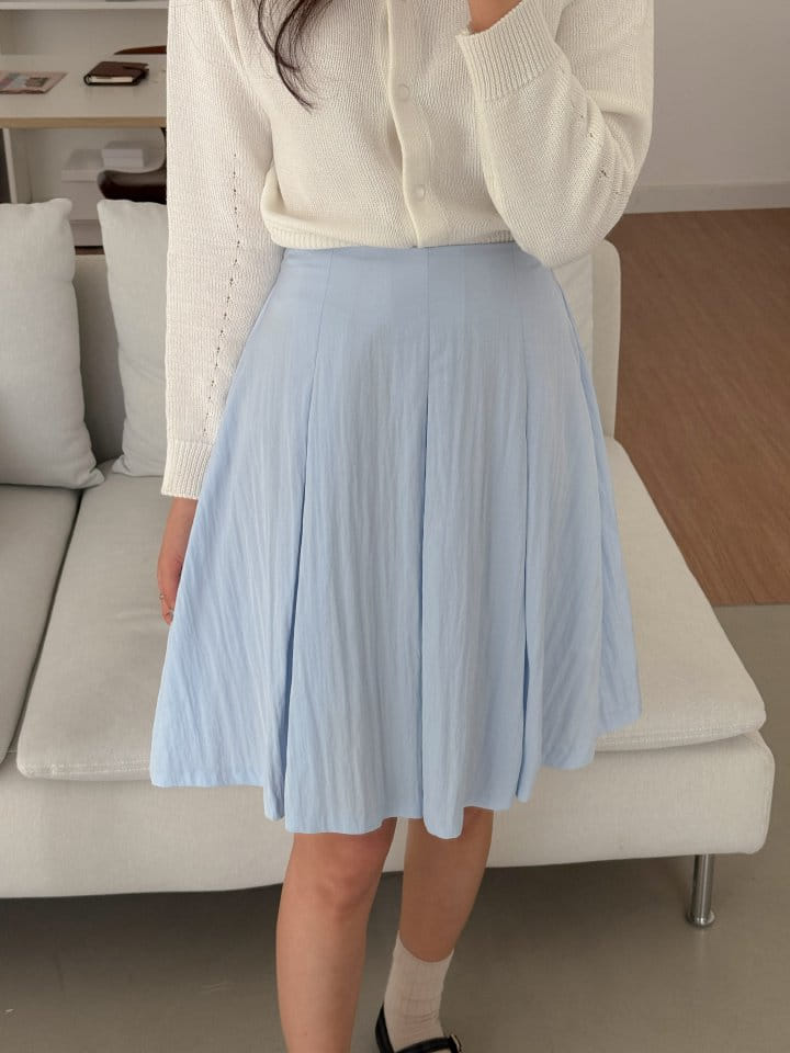 Bytheshew - Korean Women Fashion - #womensfashion - Midi Plain Skirt - 9