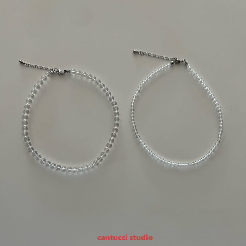 Cantucci Studio - Korean Children Fashion - #stylishchildhood - White Crystal Necklace With Mom - 4