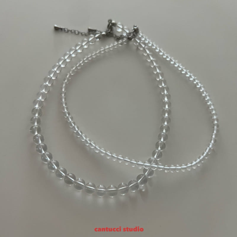 Cantucci Studio - Korean Children Fashion - #stylishchildhood - White Crystal Necklace With Mom - 3