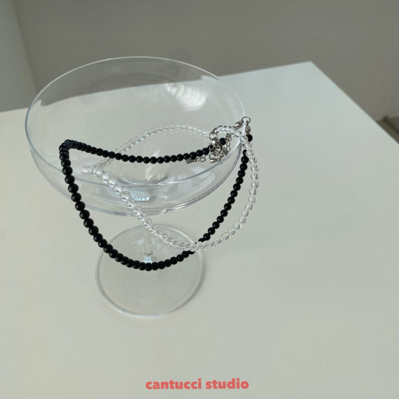 Cantucci Studio - Korean Children Fashion - #toddlerclothing - White Crystal Necklace With Mom - 2
