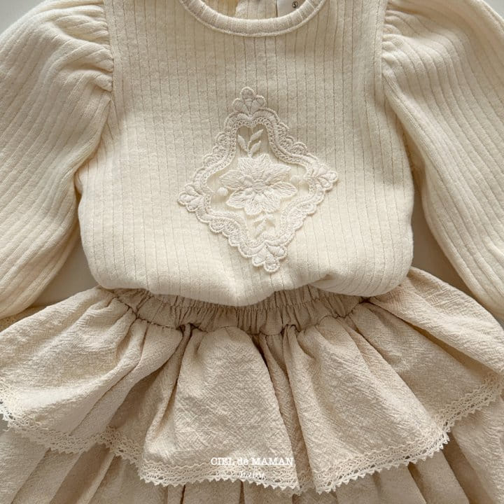 Ciel De Maman - Korean Children Fashion - #childofig - Motive Frill Tee - 4