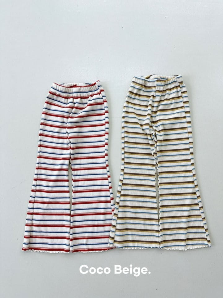 Coco-beige - Korean Children Fashion - #fashionkids - Tanghulu Rib Pants - 8
