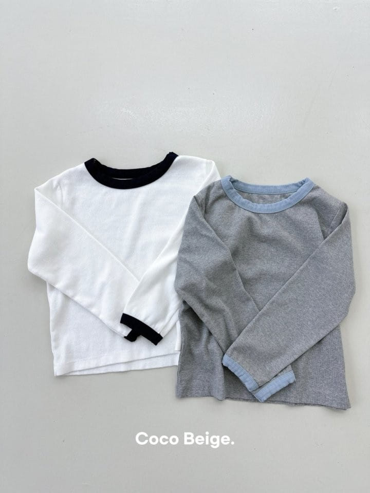 Coco-beige - Korean Children Fashion - #todddlerfashion - Span Rib Tee - 9