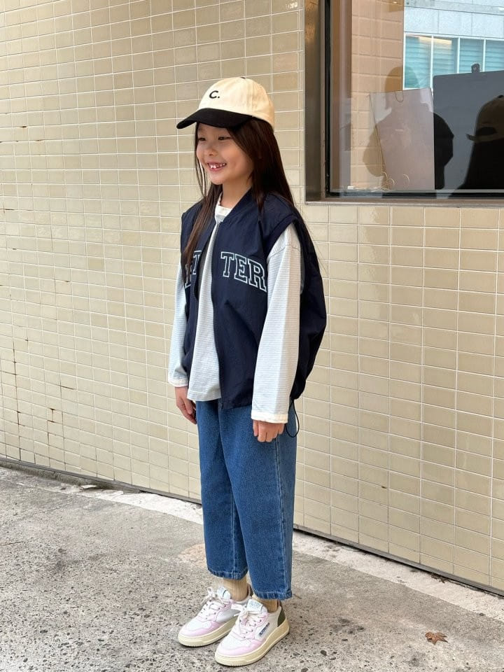 Coco-beige - Korean Children Fashion - #todddlerfashion - Small Line Tee - 8