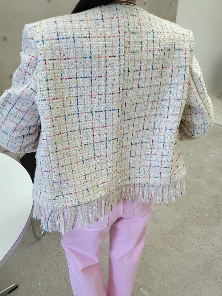 Corner0123 - Korean Women Fashion - #momslook - Tassel Jacket - 3