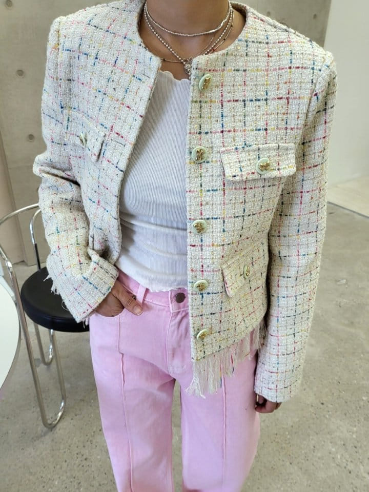 Corner0123 - Korean Women Fashion - #momslook - Tassel Jacket - 6