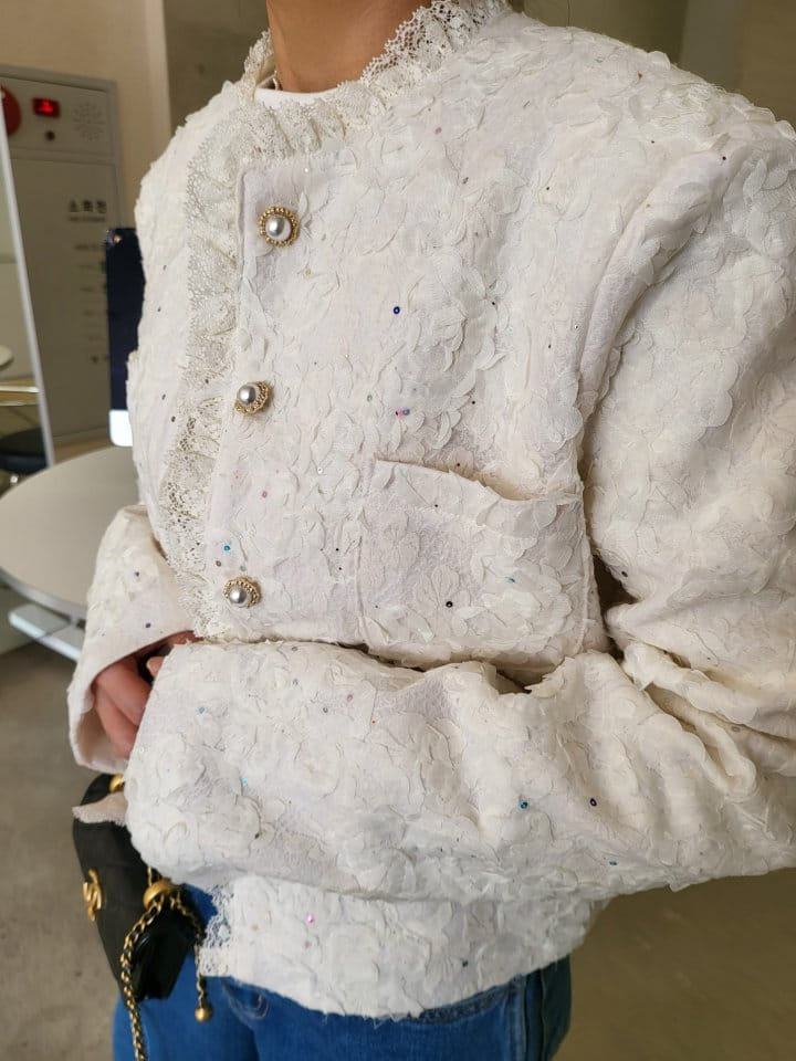 Corner0123 - Korean Women Fashion - #momslook - Lace Jacket - 2