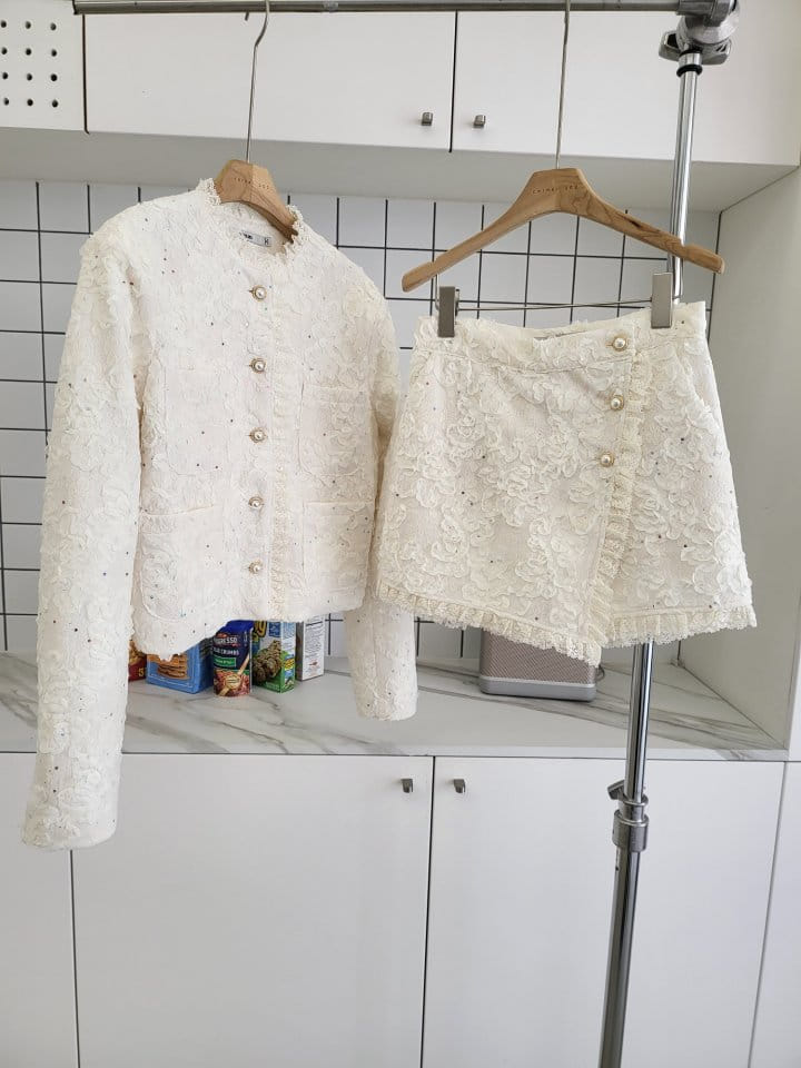 Corner0123 - Korean Women Fashion - #momslook - Lace Jacket - 6