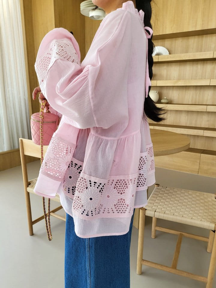 Corner0123 - Korean Women Fashion - #momslook - Milk Blouse - 2