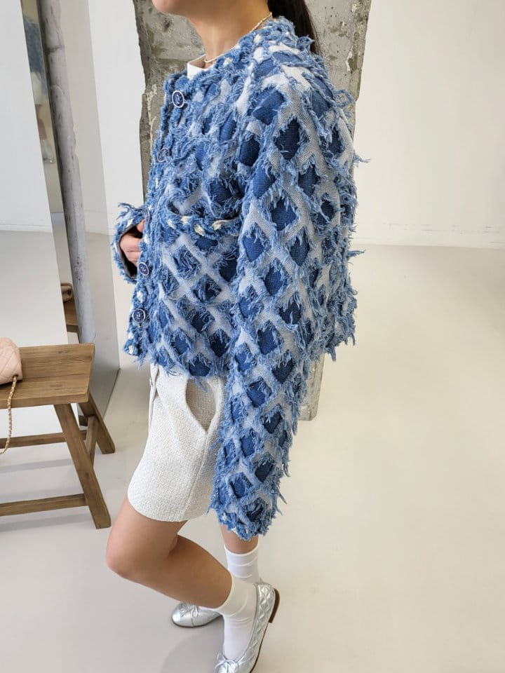 Corner0123 - Korean Women Fashion - #momslook - Vintage Denim Jacket - 2