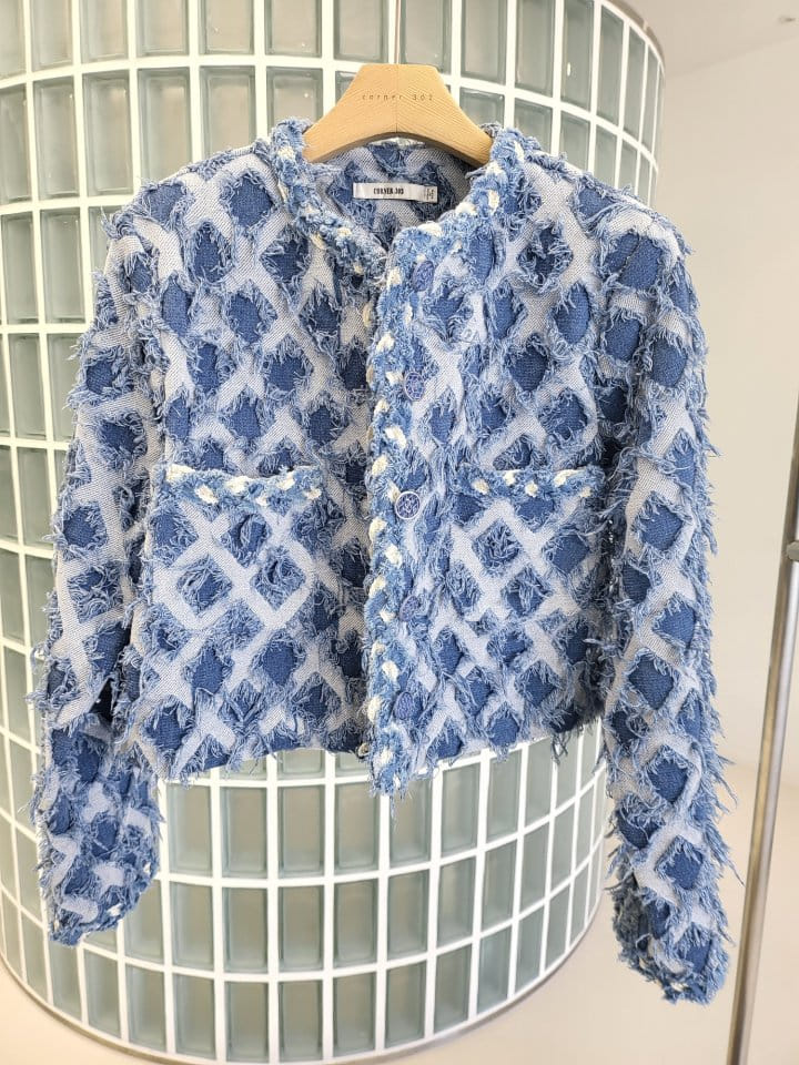 Corner0123 - Korean Women Fashion - #momslook - Vintage Denim Jacket - 5