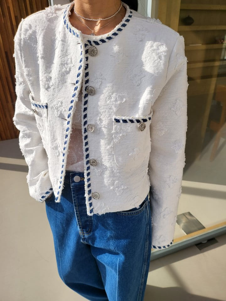 Corner0123 - Korean Women Fashion - #momslook - Jacquard Jacket