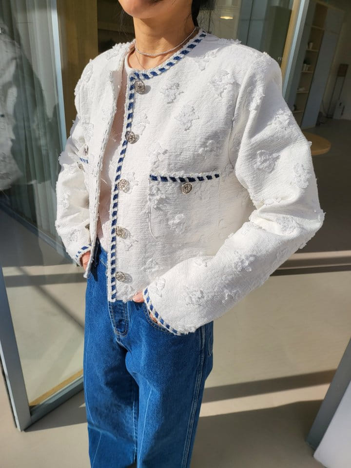 Corner0123 - Korean Women Fashion - #momslook - Jacquard Jacket - 2