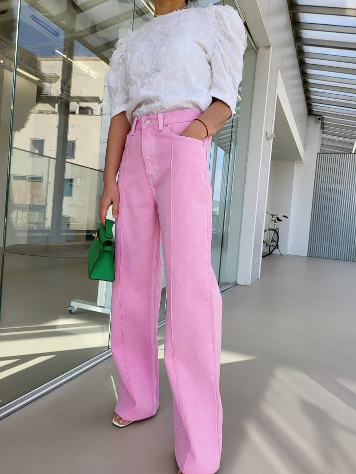 Corner0123 - Korean Women Fashion - #pursuepretty - Dyeing Pintuck Pants - 8
