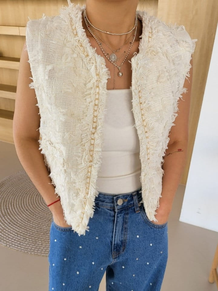 Corner0123 - Korean Women Fashion - #restrostyle - Chain Vest - 11