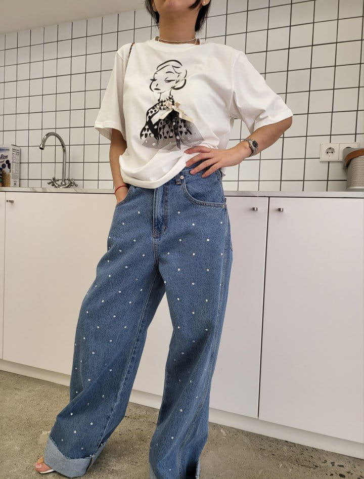 Corner0123 - Korean Women Fashion - #romanticstyle - Cutie Tee - 3