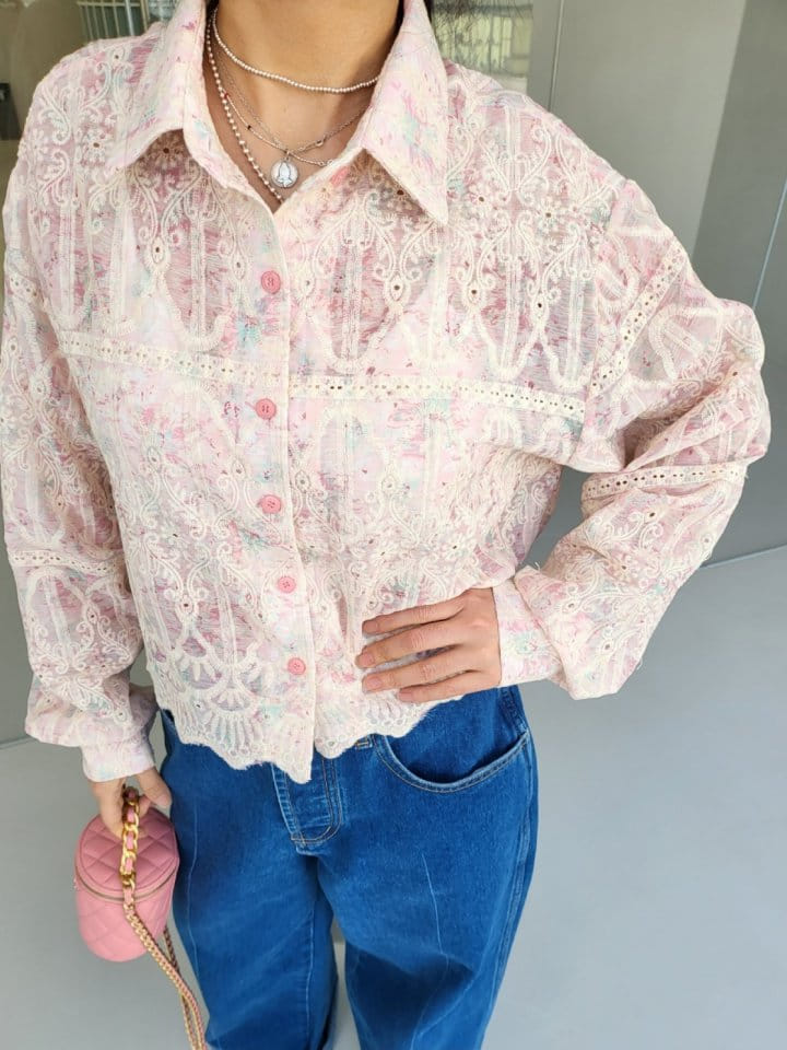 Corner0123 - Korean Women Fashion - #shopsmall - Embroidery Shirt - 10