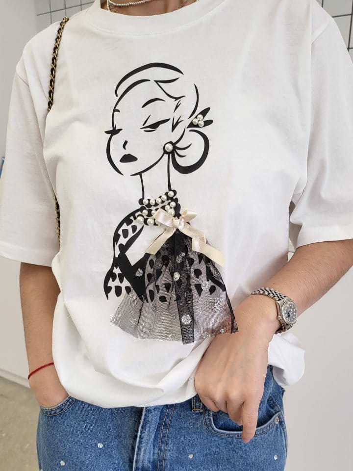 Corner0123 - Korean Women Fashion - #romanticstyle - Cutie Tee - 4