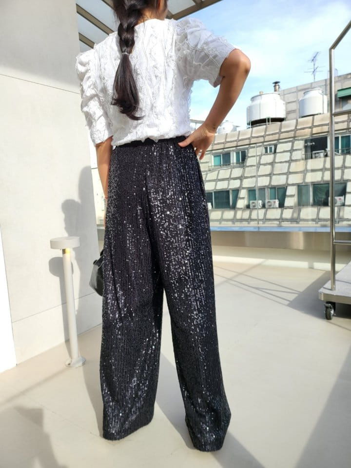 Corner0123 - Korean Women Fashion - #thelittlethings - Spangle Banding Pants - 9