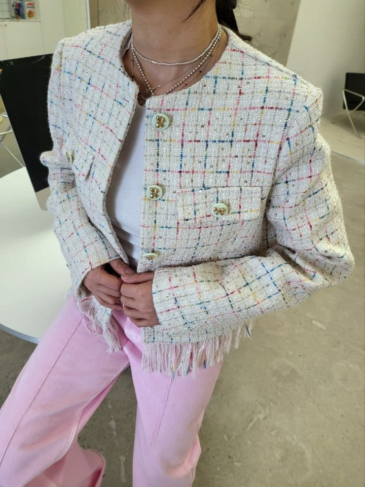 Corner0123 - Korean Women Fashion - #vintageinspired - Tassel Jacket - 9
