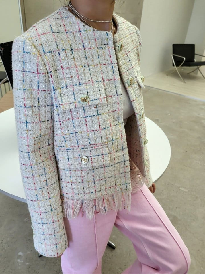 Corner0123 - Korean Women Fashion - #vintagekidsstyle - Tassel Jacket - 10