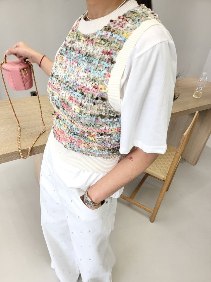 Corner0123 - Korean Women Fashion - #womensfashion - Mix Vest - 2