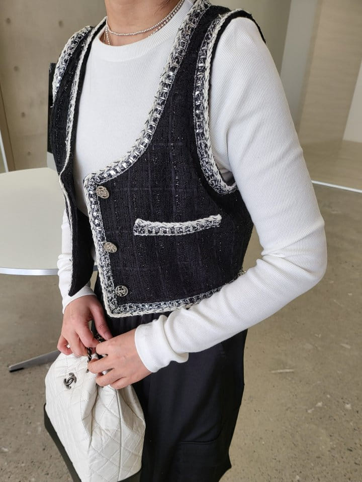 Corner0123 - Korean Women Fashion - #womensfashion - Tape Vest - 2