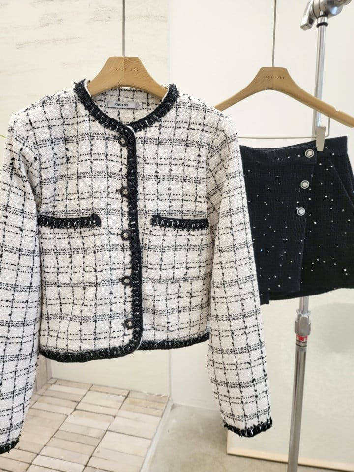 Corner0123 - Korean Women Fashion - #womensfashion - Check Jacket - 5