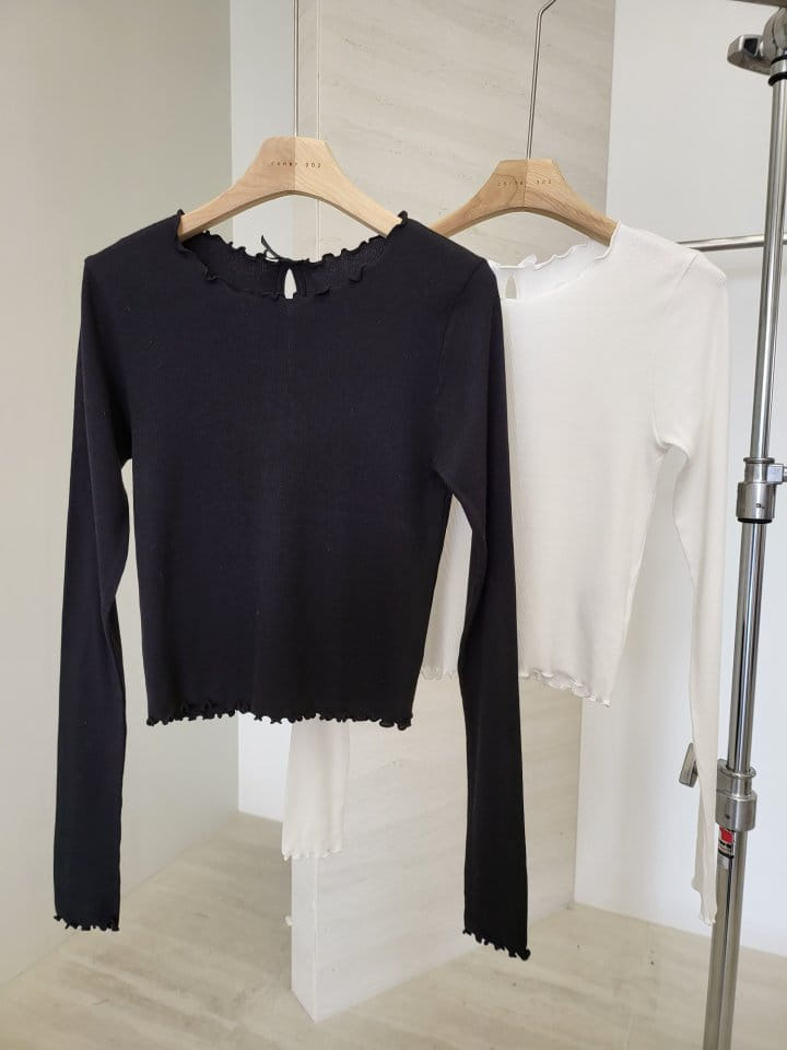 Corner0123 - Korean Women Fashion - #womensfashion - Ribbon Tee - 6