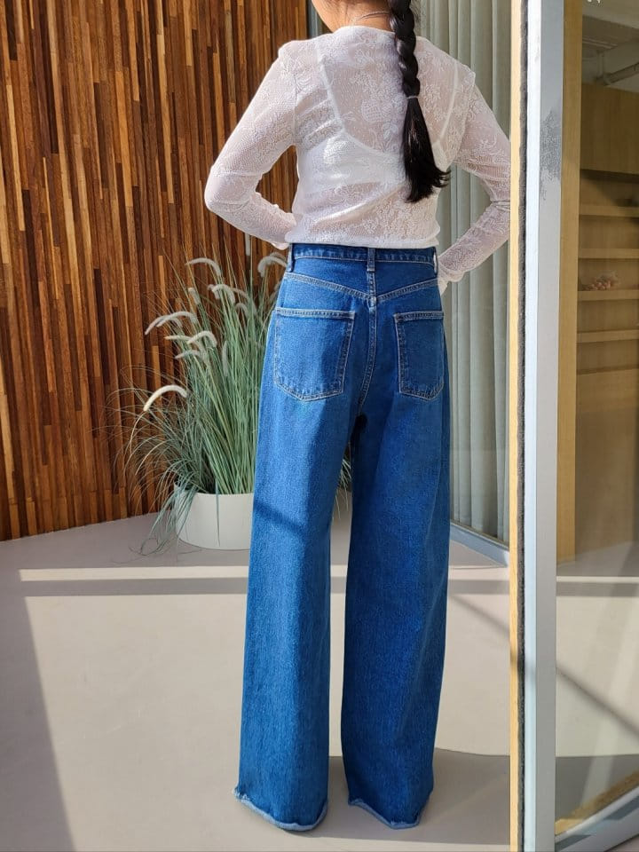 Corner0123 - Korean Women Fashion - #womensfashion - Straight Wrinkle Pants - 3