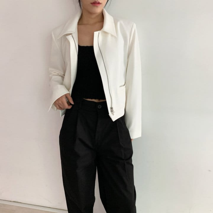 Cover - Korean Women Fashion - #momslook - Mood Short Jacket - 9