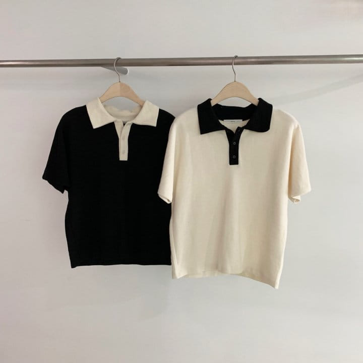 Cover - Korean Women Fashion - #pursuepretty - Retro Collar Tee - 7
