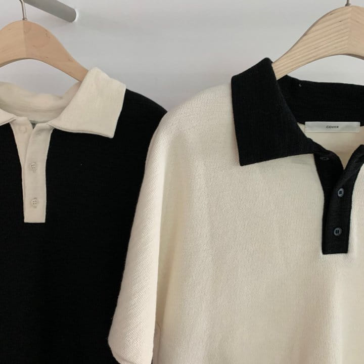 Cover - Korean Women Fashion - #restrostyle - Retro Collar Tee - 8