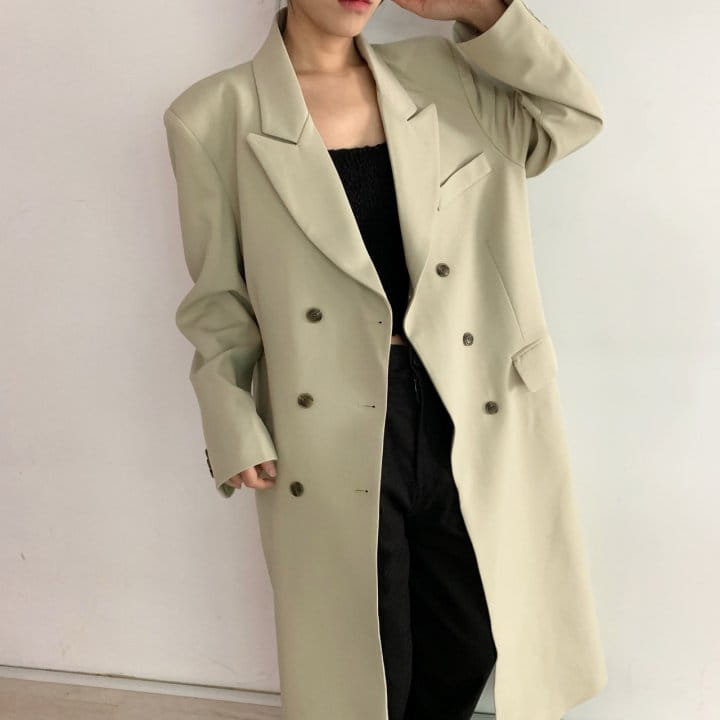 Cover - Korean Women Fashion - #romanticstyle - Mose Double Coat - 5