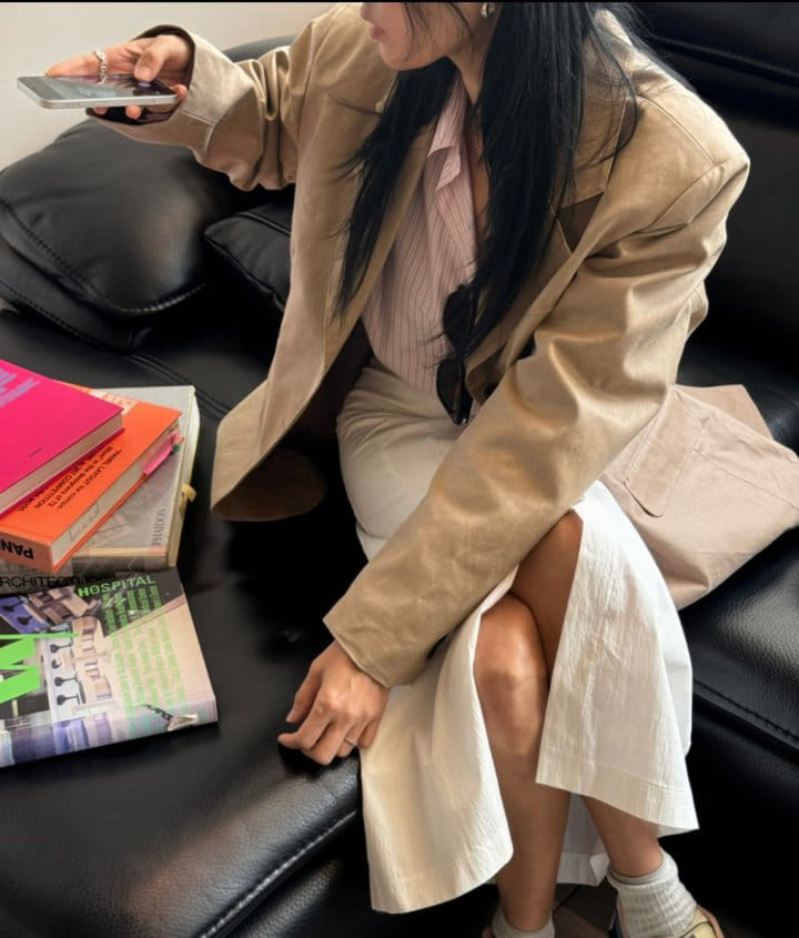 Cover - Korean Women Fashion - #romanticstyle - Crack Over Jacket