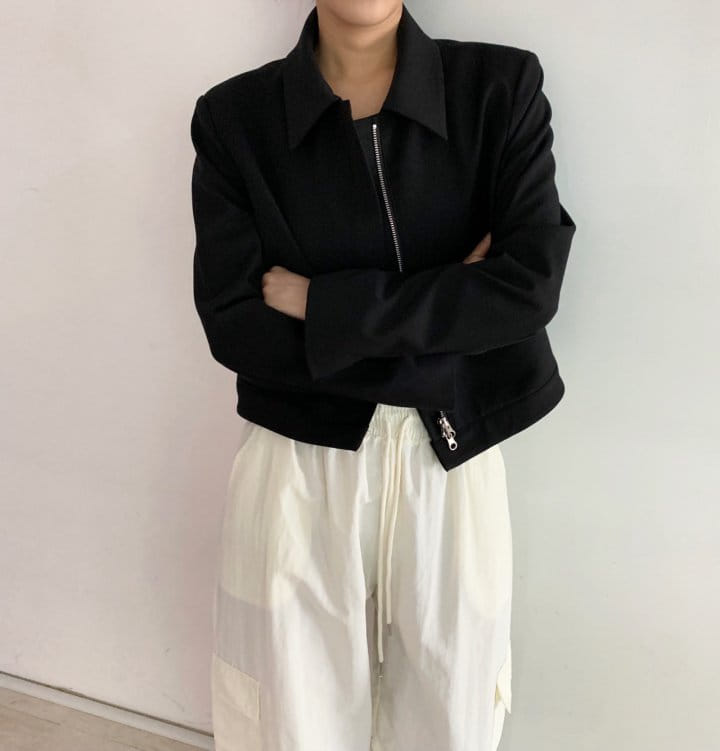 Cover - Korean Women Fashion - #romanticstyle - Mood Short Jacket - 4