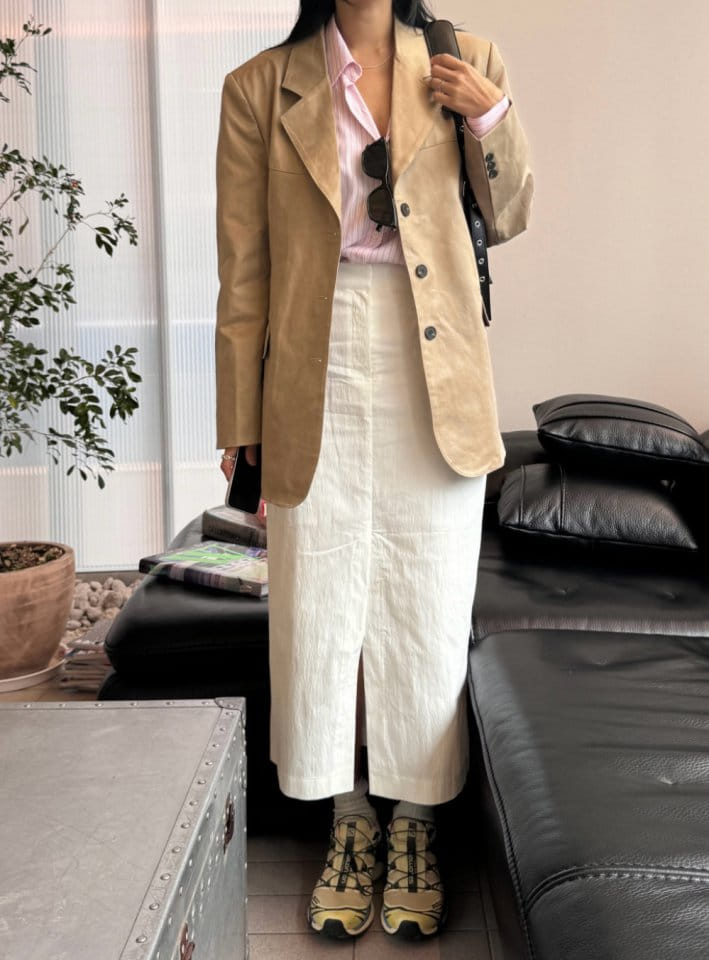 Cover - Korean Women Fashion - #thatsdarling - Crack Over Jacket - 3