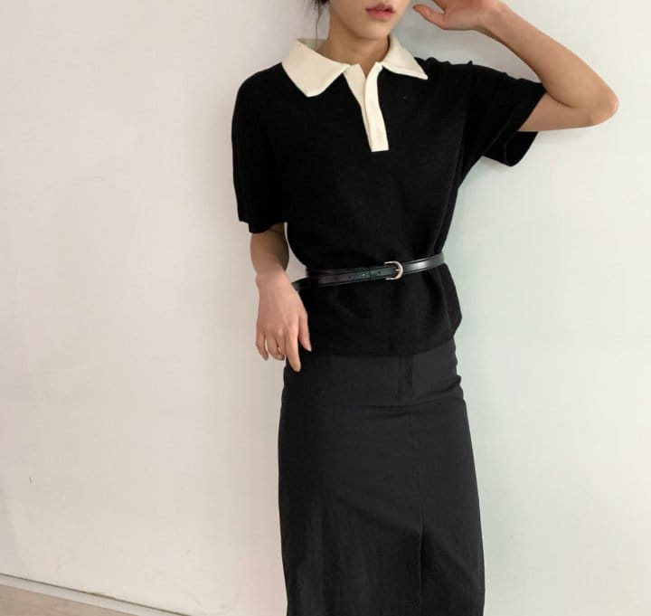 Cover - Korean Women Fashion - #vintageinspired - Retro Collar Tee - 5