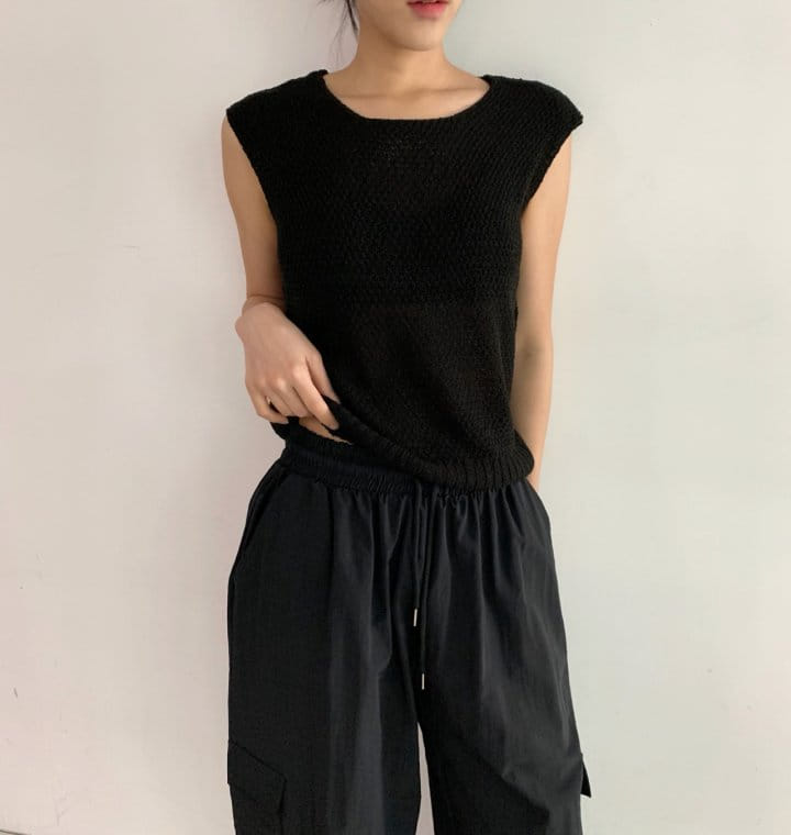 Cover - Korean Women Fashion - #womensfashion - Two Way Sleeveless Knit - 4
