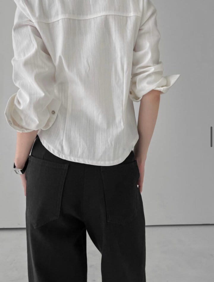 Cover - Korean Women Fashion - #womensfashion - Indigo Snap Shirt - 5