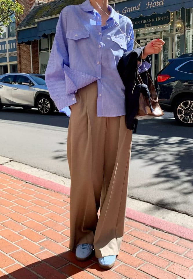 Cover - Korean Women Fashion - #momslook - Blur Slacks - 4